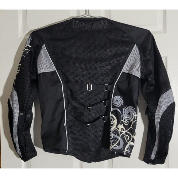 Joe Rocket Womens L Cleo Mesh Motorcycle Jacket Black No Liner Back Pad Only - Picture 3 of 15